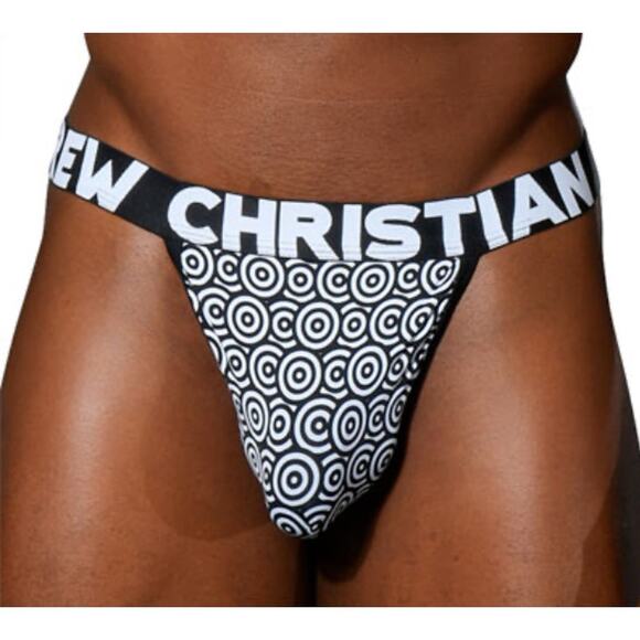 Andrew Christian Dream G-String Black White Medium - Picture 7 of 8